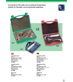Accessories for fiber-optic and conventional laryngoscopes.