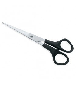 Scissors with Plastic Handle One     Blade Micro Serrated