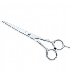 Barber Scissors with finger rest     One Blade Micro Serrated