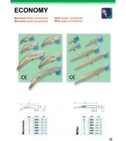 Macintosh & Miller blades, conventional