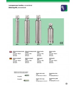 Laryngoscope handles conventional